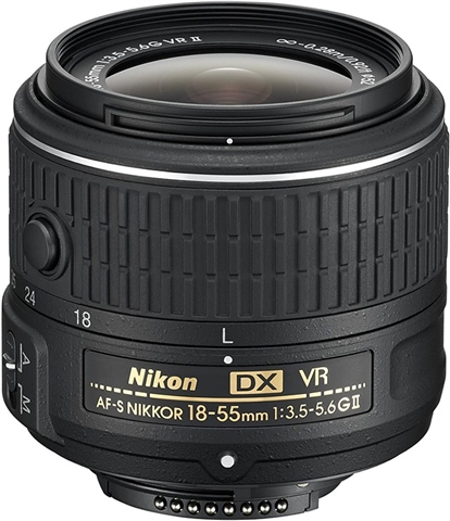 Nikon AF-S DX Nikkor 18-55mm F/3.5-5.6G VR ll Lens - CeX (UK